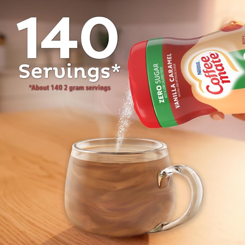 Nestle Coffee-Mate Sugar Free Vanilla Caramel Coffee Creamer, 10.2 oz - Image 5